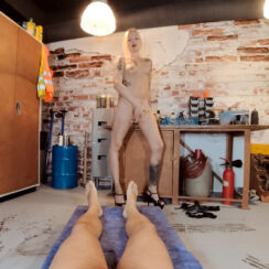 Alone at the Workshop VR Blonde Porn Video 3